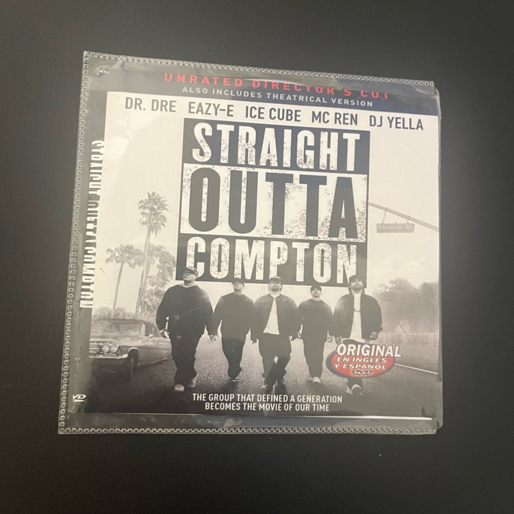 Straight Outta Compton Unrated Director’s Cut DVD NWA Ice Cube Eazy-E Dr Dre